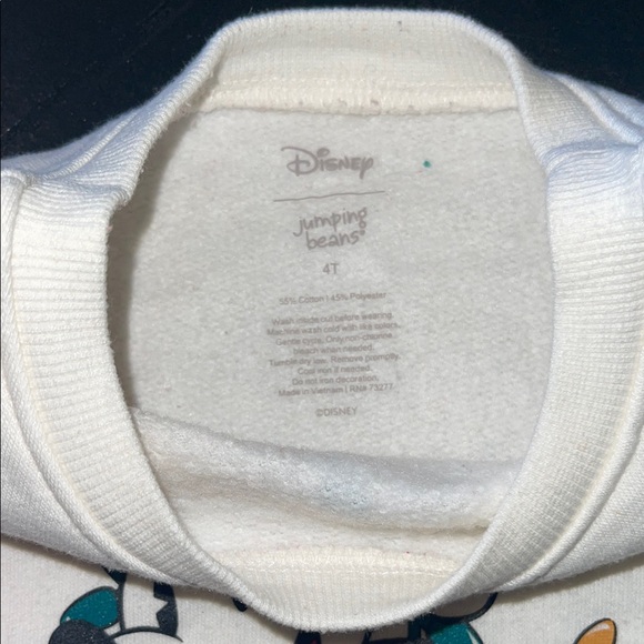 Disney Minnie Mouse Color-Block Sweatshirt Red and Green 4t - Picture 2 of 4